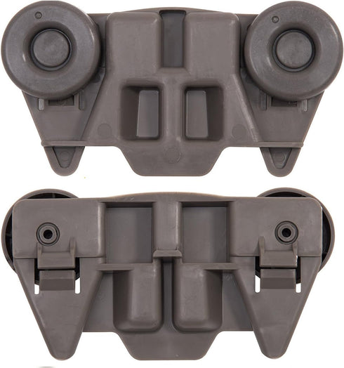 YMDparts 2 Pack Black Dishwasher Lower Rack Wheels for Whirlpool, KitchenAid, Maytag, Kenmore - W10195416, W10195416V