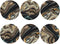 MINIOZE Black Gold Marble Style Coasters Set of 6 Coasters for Drinks Absorbent