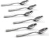 Hudson Essentials Hammered Demitasse Espresso Spoons, 4.6-inch Mini Coffee Spoons, 18/10 Stainless Steel Small Spoons for Dessert, Coffee, Tea, Set of 6