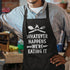 SANDJEST Mens Aprons with Pockets - Funny BBQ Kitchen Cooking Aprons for Birthday Christmas Gifts
