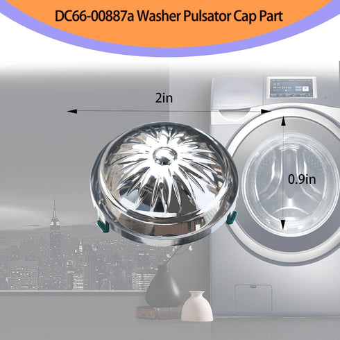 2024 Upgrade DC66-00887A Washer Pulsator Cap *2 for Samsung Washing Machine, Replace DC66-00887B, 2-Year Warranty