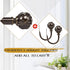 KAMANINA Decorative Curtain Drapery Holdbacks with Netted Texture Finials, Antique Bronze (1 Pair/2 Pack)