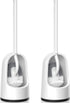 TRENTI Toilet Brush, 2 Pack Toilet Brush and Holder Set with Durable Curved
