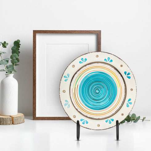 Blulu 6 Pcs Iron Bowl Stands for Display, Large Medium Size Metal Display Stand for Bowls, Platters, and Dishes