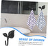 4pcs Bathroom Door Hooks, Entryway Key Hook Wall Coat Hooks, Decorative Iron Art Hook Leaf Shaped
