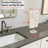 Stainless Steel T-Shape Hand Towel Holder Stand for Bathroom Vanity Countertop, Brushed Nickel Towel Rack