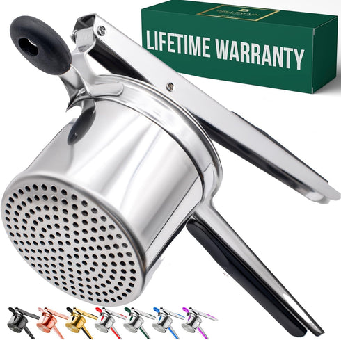 Bellemain Large Potato Ricer 15oz Heavy Duty Stainless Steel Potato Masher for