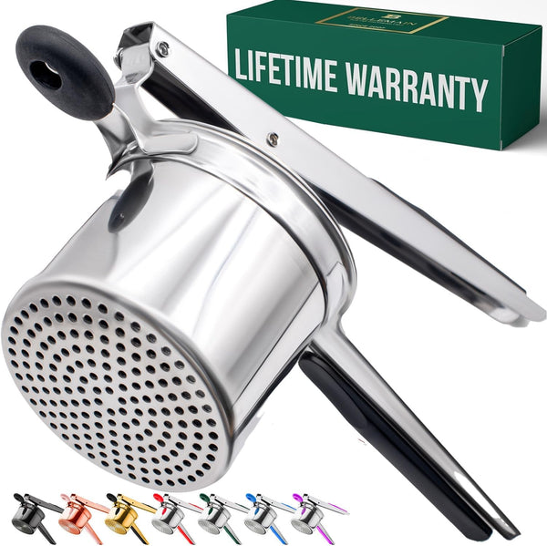 Bellemain Large Potato Ricer 15oz Heavy Duty Stainless Steel Potato Masher for