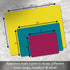 Cut N’ Funnel Cosmo 3 Pack Thick Multi-Color Plastic Cutting Board Mats, BPA & PVC Free