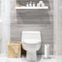 Elavain 12.5 Elegant Acrylic Paper Towel Holder Stand & Standing Toilet Paper Holder | Silver Base & Clear Stem | Great