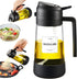 PARACITY Oil Dipenser Bottle with Silicone Bottom, 2 in 1 Olive Oil