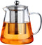 PARACITY Glass Teapot Stovetop 32 OZ, Borosilicate Clear Tea Kettle with Removable Stainless Steel Infuser for Tea