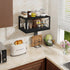 2 Homode Floating Nightstand, Tier Wall Mounted Nightstand with Cable Hole, Wooden Floating Bedside Table, Bedside Wall