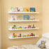 24 Inch Set 4, Nursery Book Shelves of White Metal Floating Shelves for Wall, Scalloped Cloud Book Shelf for Kids Room