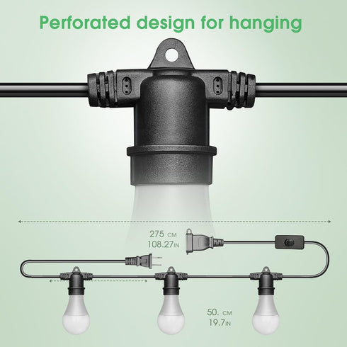 3 8.86ft Bulbs E26 300W Briignite Hanging Grow Light, LED Full Spectrum Grow Lights with Power Cord, Replaceable Base