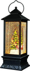 12" Christmas Musical Snow Globe Lantern by Eldnacele - USB Battery Operated with Santa Claus