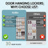 Kotkn 30 Closet Over the Door Shoe Organizer with Breathable Mesh Pockets - Large Capacity Storage for Men & Women