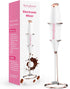 Powerful Handheld Milk Frother - Easy-to-Grip Electric Mixer, Twister-Design Mini Mixer for Powder Drinks, Rose Gold