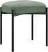 YMYNY Vanity Stool, Footrest, Square Ottoman Bench with Metal Legs, Makeup Dressing
