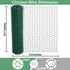 Mklsit 15.7 315 Inches Chicken Wire x Chicken Wire Fencing Mesh Green PVC Coated Floral Chicken Wire for Crafts Poultry