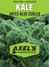 Axel's Garden Seeds 1 Packet 200 Curled Blue Kale Seeds for Planting Plant & Grow Heirloom Non-GMO Curled Blue Vates
