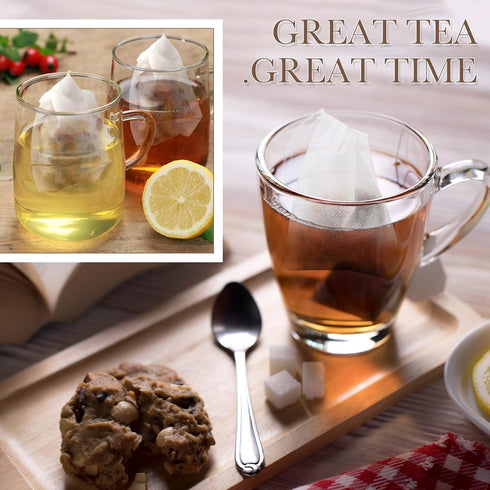 2400 Zubebe Pcs Disposable Tea Bags for Loose Leaf Tea Empty Teas Bags with Drawstring Bulk Filter Infusers for Coffee