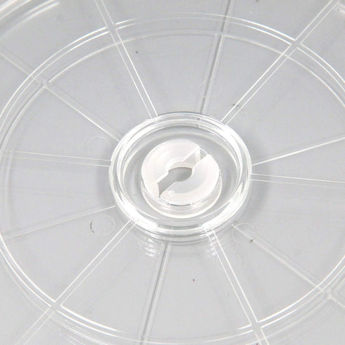 7" Pack 2 MY MIRONEY Heavy Duty Lazy Susan Turntable Organizer Clear Acrylic Rotating Swivel Stand with Steel Ball
