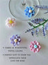 Fount & Haven 8 Pack Flower Suction Wine Glass Charms - Resin Drink Markers for Stem Glasses, Washable Wine Markers