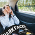 60"X50"-M Shark Blanket Gifts for Kids Adult Shark Lovers Shark Faces Blanket Super Soft Warm Fleece Flannel for Travel