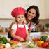 ALIPOBO Set, 2 (2-5 Kids Apron and Chef Hat Children's Adjustable Bib Apron with Pockets. Cute Boys Girls Kitchen Apron