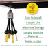 The Original Banana Bungee Hanger - Under Cabinet Banana Hook & Holder Stand Alternative, Made in the USA