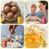 MIRJXB 6PCS 3 Egg Cracker, Egg Shell Opener for Raw Eggs, Efficient Stainless Steel Egg Opener for Home Cooks