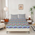Set 1 Train Bedding Twin,Construction Train Bed Sheets Colorful Cartoon Smoking Steam Engine Fitted Bed Sheet for Kids