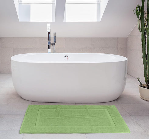Utopia Towels Cotton Banded Rug, Bath Mats, 21 by 34 Inches, Sage Green, 100% Ring Spun Cotton, 2 Pack