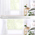 Hiasan Sheer Curtains for Bedroom, Light Filtering Voile Drapes with Tiebacks, Grommet Window Curtains, Off White, 2