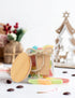 Set 12 Pack Oui Yogurt Lids - Bamboo & Wooden, Silicone Sealed, with Glass Storage Lids