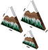 Maitys 3 3 Pcs Size Mountain Shelf Decor Mountain Wooden Sign Farmhouse Wood Forest Sign Woodland Nursery Decor Travel