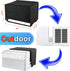 600D Outdoor and Indoor Air Conditioner Covers for U-Shaped Window Units, Adjustable Hook and Loop Straps, Dust-Proof