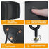 12.6" 12.6" 17.32" UHBD036B YMYNY Vanity Stool, Pumpkin Style Faux Leather Pouf, Modern Multifunctional Make-up Stool