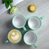 City to Cottage Handmade Teal Blue and White Polka Dot Ceramic Mug, Extra Large 17.5oz/500ml, Unique Designer Pottery