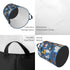 Cute Dogs Blue Round Laundry Hamper, Storage Basket for Toys, Clothes Organizer Bin for Home