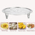 uxcell Stainless Steel Steamer Rack with Stand, 9.5 Inches Pot Steaming Tray for Instant Pressure Cooker