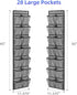 KEEPJOY Over the Door Shoe Organizer, Hanging Shoe Organizer with 4 Hooks,Door Shoe Holder with 14 Mesh Deep Pockets Closet Door Shoe Storage Bag (Grey-2Pack) by KEEPJOY