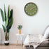 Operated,12 inch HZDHCLH Wall Clocks Battery Silent Non Ticking Modern Wall Clock for Living Room Bedroom Kitchen