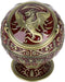 Windproof Ashtray with Flip Lid, Global Shaped Dragon Pattern Zinc Alloy Smoking Ash Tray for Home Office Crafts