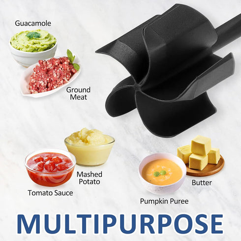 Ourokhome Meat Chopper for Ground Beef, Stable Operation Cooking Utensil for Hamburger, Masher for Potato, Navy