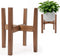 Lissomballon Natural Bamboo Plant Stand Indoor, Adjustable Plant Shelf Indoor Fits 8-12 Inch