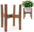Lissomballon Natural Bamboo Plant Stand Indoor, Adjustable Plant Shelf Indoor Fits 8-12 Inch