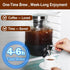 dailybrew 1 Cold Brew Coffee Maker, Gallon Iced Coffee Maker With Stainless Steel Filter, Heavy Duty Glass Cold Brew