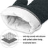 KEGOUU Oven Mitts and Pot Holders 6pcs Set, High Heat Resistant Kitchen Oven Gloves (Deep Green)